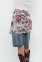 Load image into Gallery viewer, Vintage x Pink Floral Mesh Wrap Cover Skirt (XS-L)