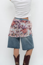Load image into Gallery viewer, Vintage x Pink Floral Mesh Wrap Cover Skirt (XS-L)