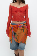 Load image into Gallery viewer, URBAN OUTFITTERS x Orange Deadstock Lace Crop Long Sleeve (XS, S)