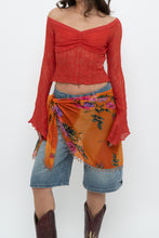 Load image into Gallery viewer, URBAN OUTFITTERS x Orange Deadstock Lace Crop Long Sleeve (XS, S)
