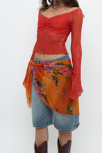Load image into Gallery viewer, URBAN OUTFITTERS x Orange Deadstock Lace Crop Long Sleeve (XS, S)