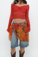 Load image into Gallery viewer, URBAN OUTFITTERS x Orange Deadstock Lace Crop Long Sleeve (XS, S)