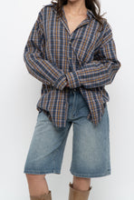 Load image into Gallery viewer, Vintage x Blue, Green Plaid Cotton Buttonup (XS-L)