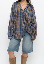 Load image into Gallery viewer, Vintage x Blue, Green Plaid Cotton Buttonup (XS-L)