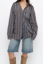 Load image into Gallery viewer, Vintage x Blue, Green Plaid Cotton Buttonup (XS-L)