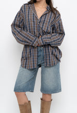 Load image into Gallery viewer, Vintage x Blue, Green Plaid Cotton Buttonup (XS-L)