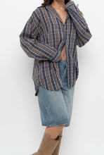 Load image into Gallery viewer, Vintage x Blue, Green Plaid Cotton Buttonup (XS-L)