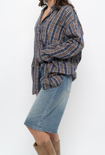 Load image into Gallery viewer, Vintage x Blue, Green Plaid Cotton Buttonup (XS-L)