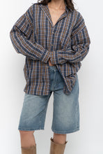 Load image into Gallery viewer, Vintage x Blue, Green Plaid Cotton Buttonup (XS-L)