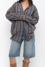 Load image into Gallery viewer, Vintage x Blue, Green Plaid Cotton Buttonup (XS-L)