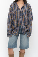 Load image into Gallery viewer, Vintage x Blue, Green Plaid Cotton Buttonup (XS-L)
