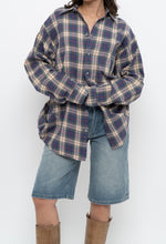 Load image into Gallery viewer, Vintage x Made in Canada x Blue Plaid Cotton Flannel (XS-L)