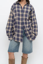 Load image into Gallery viewer, Vintage x Made in Canada x Blue Plaid Cotton Flannel (XS-L)