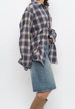 Load image into Gallery viewer, Vintage x Made in Canada x Blue Plaid Cotton Flannel (XS-L)