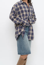 Load image into Gallery viewer, Vintage x Made in Canada x Blue Plaid Cotton Flannel (XS-L)