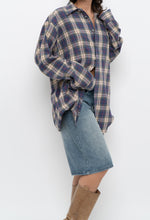 Load image into Gallery viewer, Vintage x Made in Canada x Blue Plaid Cotton Flannel (XS-L)