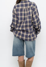 Load image into Gallery viewer, Vintage x Made in Canada x Blue Plaid Cotton Flannel (XS-L)