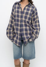 Load image into Gallery viewer, Vintage x Made in Canada x Blue Plaid Cotton Flannel (XS-L)