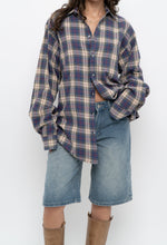 Load image into Gallery viewer, Vintage x Made in Canada x Blue Plaid Cotton Flannel (XS-L)