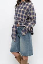 Load image into Gallery viewer, Vintage x Made in Canada x Blue Plaid Cotton Flannel (XS-L)