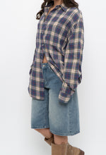 Load image into Gallery viewer, Vintage x Made in Canada x Blue Plaid Cotton Flannel (XS-L)