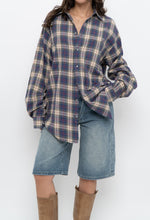 Load image into Gallery viewer, Vintage x Made in Canada x Blue Plaid Cotton Flannel (XS-L)