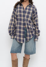 Load image into Gallery viewer, Vintage x Made in Canada x Blue Plaid Cotton Flannel (XS-L)
