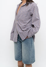 Load image into Gallery viewer, Vintage x Purple Plaid Cotton Flannel (XS-M)
