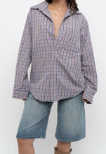 Load image into Gallery viewer, Vintage x Purple Plaid Cotton Flannel (XS-M)