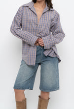 Load image into Gallery viewer, Vintage x Purple Plaid Cotton Flannel (XS-M)