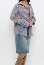 Load image into Gallery viewer, Vintage x Purple Plaid Cotton Flannel (XS-M)