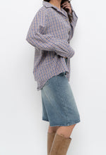 Load image into Gallery viewer, Vintage x Purple Plaid Cotton Flannel (XS-M)