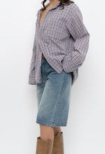 Load image into Gallery viewer, Vintage x Purple Plaid Cotton Flannel (XS-M)
