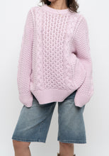 Load image into Gallery viewer, Vintage x SPORTING LIFE Baby Pink Cable Knit Cotton Sweater (S-L)