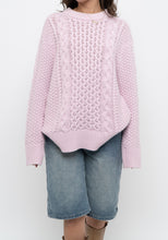 Load image into Gallery viewer, Vintage x SPORTING LIFE Baby Pink Cable Knit Cotton Sweater (S-L)