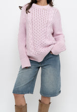 Load image into Gallery viewer, Vintage x SPORTING LIFE Baby Pink Cable Knit Cotton Sweater (S-L)