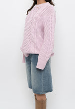Load image into Gallery viewer, Vintage x SPORTING LIFE Baby Pink Cable Knit Cotton Sweater (S-L)
