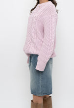 Load image into Gallery viewer, Vintage x SPORTING LIFE Baby Pink Cable Knit Cotton Sweater (S-L)