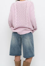 Load image into Gallery viewer, Vintage x SPORTING LIFE Baby Pink Cable Knit Cotton Sweater (S-L)