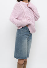 Load image into Gallery viewer, Vintage x SPORTING LIFE Baby Pink Cable Knit Cotton Sweater (S-L)