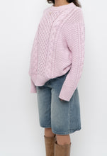Load image into Gallery viewer, Vintage x SPORTING LIFE Baby Pink Cable Knit Cotton Sweater (S-L)