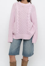 Load image into Gallery viewer, Vintage x SPORTING LIFE Baby Pink Cable Knit Cotton Sweater (S-L)