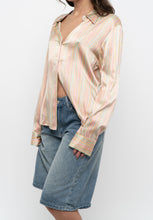 Load image into Gallery viewer, Vintage x TAHARI Colourful Striped Silk Blouse (XS-M)