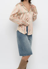 Load image into Gallery viewer, Vintage x TAHARI Colourful Striped Silk Blouse (XS-M)