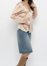 Load image into Gallery viewer, Vintage x TAHARI Colourful Striped Silk Blouse (XS-M)