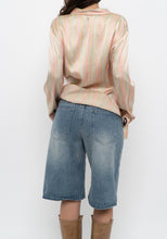Load image into Gallery viewer, Vintage x TAHARI Colourful Striped Silk Blouse (XS-M)