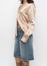 Load image into Gallery viewer, Vintage x TAHARI Colourful Striped Silk Blouse (XS-M)