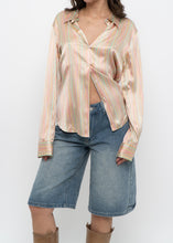 Load image into Gallery viewer, Vintage x TAHARI Colourful Striped Silk Blouse (XS-M)
