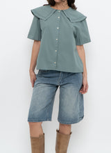 Load image into Gallery viewer, Modern x KEITTO Teal Cotton Collared Buttonup (S-L)