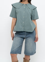 Load image into Gallery viewer, Modern x KEITTO Teal Cotton Collared Buttonup (S-L)